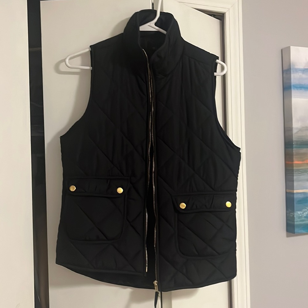 Black Quilted Vest